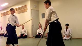 Flower Sensei Kiriotoshi jodan exercises [upl. by Yand]