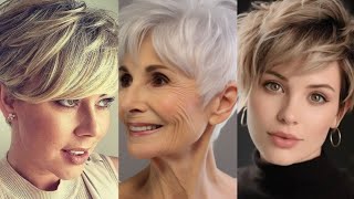 Women💝Grey Short Pixie Haircut Ideas 50 Womens  Latest Short Haircut Style With Edgy Haircuts [upl. by Auohc]