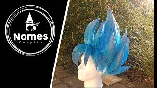 Lets style  Styling a Super Saiyan Goku wig for cosplay [upl. by Arfihs201]