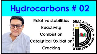 Reactivity of Alkanes  Relative stabilities  Catalytical oxidation  Combustion  Thermal rxns [upl. by Atikal]