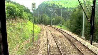 CAB RIDE ST MORITZ  CHUR ALBULABAHN 68 [upl. by Elitnahc]