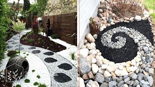 Top 200 rock ideas for front yard and backyard garden  Rock landscape design [upl. by Clim]