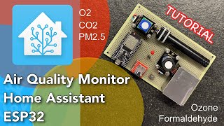 Make Air Quality Monitor for Home Assistant with ESP32 [upl. by Eniortna]