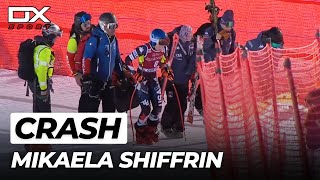 Alpine Ski Mikaela Shiffrin huge crash at Cortina dAmpezzo  Downhill  2024 🇮🇹 [upl. by Durrej]