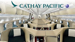 Cathay Pacific A350 Business Class amp WORLDS FIRST ONEWORLD LOUNGE [upl. by Saleme]