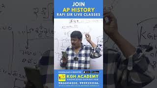 JOIN AP HISTORY BY RAFI SIR  DAY 22 PART 1 telugu appsc tsppc exams groupsmains [upl. by Jilleen]