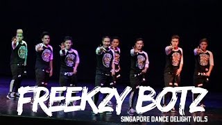 Freekzy Botz  2nd Runner Up  Singapore Dance Delight Vol5 Finals  RPProductions [upl. by Cykana]