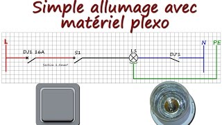 Raccorder un interrupteur simple allumage avec du matériel plexo Legrand [upl. by Gilmour280]