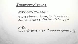 Decarboxylierung  Chemie  Organische Chemie [upl. by Nosemaj]