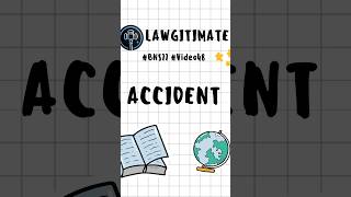 Accident  Day 48 of bns77  ipc to bns  Criminal Laws shorts [upl. by Ynabla498]