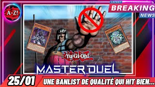 BANLIST JANVIER  Konami nous sort une banlist  Qualité Lidl NEWS YuGiOh Master Duel [upl. by Evante]