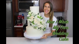 How I Made My Own Wedding Cake  CHELSWEETS [upl. by Elvis505]