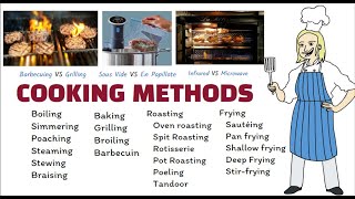 cooking methods and techniquesTypes of cooking methodsfood production practicalhotel management [upl. by Nomelihp]