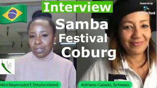 INTERNATIONALES SAMBA FESTIVAL COBURG  SIE ORGANISIERT ES  INTERVIEW SAMBAFESTIVAL COBURG [upl. by Yrellih]