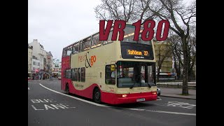 VR 180  Brighton Bus Ride front seat double decker  Vuze XR 57K [upl. by Lamaj115]