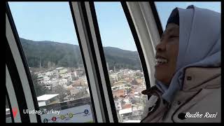 Serunya naik cable car Uludag TURKI [upl. by Ahsinid934]