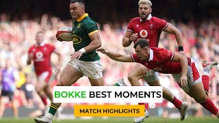 😱Springboks Best Plays Scrums Tackle KicksSpringboks vs Wales Rugby Highlights 2024 Championship [upl. by Tlaw537]