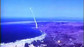 Minuteman III Dual Launch 10 Jul 1979 no audio  Vandenberg AFB CA [upl. by Trebeh]