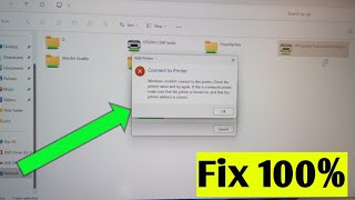 windows couldnt connect to the printer  how to fix printer sharing problem [upl. by Namyaw]