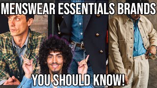 MENSWEAR ESSENTIALS BRANDS YOU SHOULD KNOW MENS FASHION TRENDS 2024 [upl. by Naerad]