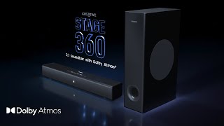 Creative Stage 360 21 Soundbar with Dolby Atmos® [upl. by Tnomyar840]