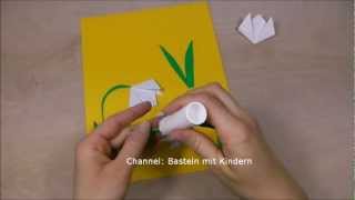 Schneeglöckchen basteln  Basteln im Frühling  Muttertagsgeschenk selber machen  Muttertag [upl. by Lada]