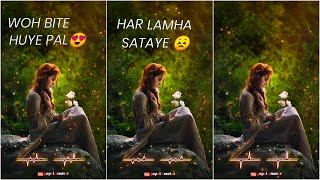 kaise Mai bhula du wo beete hue pal  Emotional full screen WhatsApp status lyrics video HD [upl. by Llirrehs321]