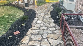 How to Install a FLAGSTONE Path WITHOUT using Gravel or Roadbase [upl. by Aikemahs]