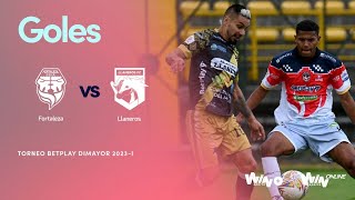 Fortaleza vs Llaneros goles  Torneo BetPlay Dimayor 2023I  Cuadrangulares  Fecha 5 [upl. by Aniteb888]