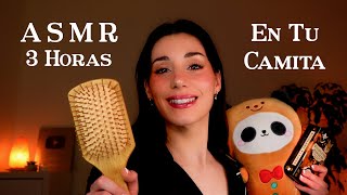 ASMR EN TU CAMITA HASTA QUE TE DUERMAS ❤️💤 Caricias Masajes amp Cepillo 🪔 Roleplay en Español [upl. by Cyler]