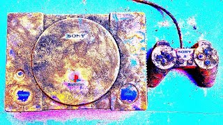 Full Restoration old Playstation Ps1 broken  Restore game Playstation 20 year old game console [upl. by Lesoj]