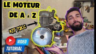 ON REMONTE LE MOTEUR AMÉLIORER 72cc  PROJET 88 [upl. by Colner]