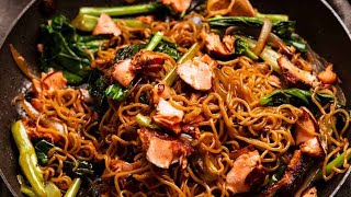 Teriyaki Salmon Noodles [upl. by Cordell]