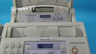 Review máy Fax Panasonic KXFP701  Hamster TV [upl. by Aihtennek]