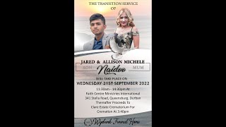 Funeral of the late Jared amp Allison Michelle [upl. by Bala]