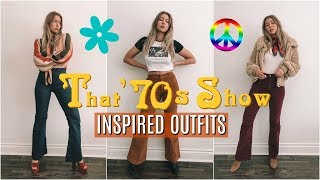 THAT 70s SHOW  70s inspired outfits [upl. by Adnalue162]