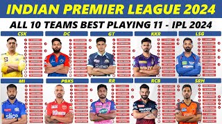 IPL 2024  All 10 Teams Best Retained Players Playing 11 [upl. by Tsugua]