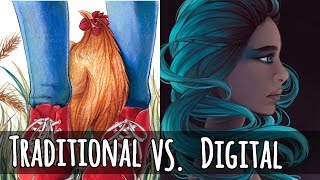 Traditional Art VS Digital Art [upl. by Whit728]