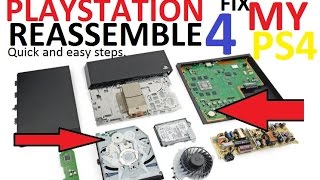 DIYREASSEMBLE PS4 Playstation 4 System [upl. by Gentry]