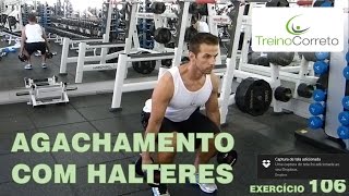 106 AGACHAMENTO COM HALTERES  Treino Correto [upl. by Adnirem]