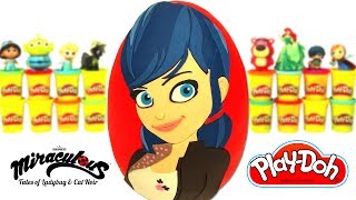 Ovo Surpresa Gigante da Marinette de Miraculous As Aventuras de Ladybug de Massinha Play Doh [upl. by Cinda]