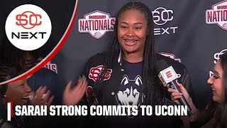 UConn gets commitment from topranked recruit Sarah Strong  SportsCenter Next [upl. by Rengaw984]