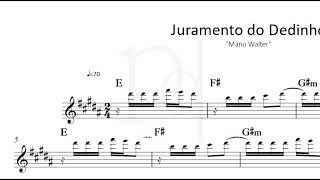 Juramento do Dedinho  Mano Walter  Partitura [upl. by Gorges]