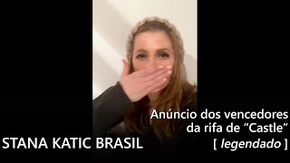 Stana Katic anuncia os vencedores da rifa de quotCastlequot  fev 2016 legendado [upl. by Truscott223]