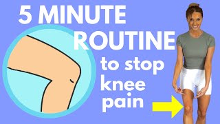 5 Best Exercise to Stop Knee Pain  5 Minute Knee Routine to Help Strengthen Your Knees [upl. by Timmy31]