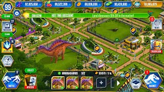 AMARGASAURUS X3 MAX LEVEL 40  JURASSIC WORLD THE GAME [upl. by Annehs]