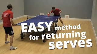 Easy method for returning serves beginner  intermediate level [upl. by Hteboj]