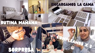 Cumpleaños Anas sorpresa termina mal 😅 limpieza parte de arriba encargamos la cama 🛏️ [upl. by Ahsiat]