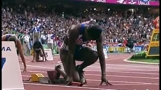 Les Françaises championnes du monde du 4x100m Paris 2003 [upl. by Nylorak]