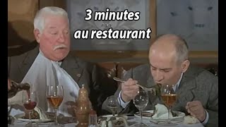 3 minutes au restaurant avec Louis de Funès 🍽🍮🍝🍷🤵‍♂ [upl. by Conlin]